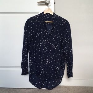 Madewell Popover Shirt in Rosebud Splatter